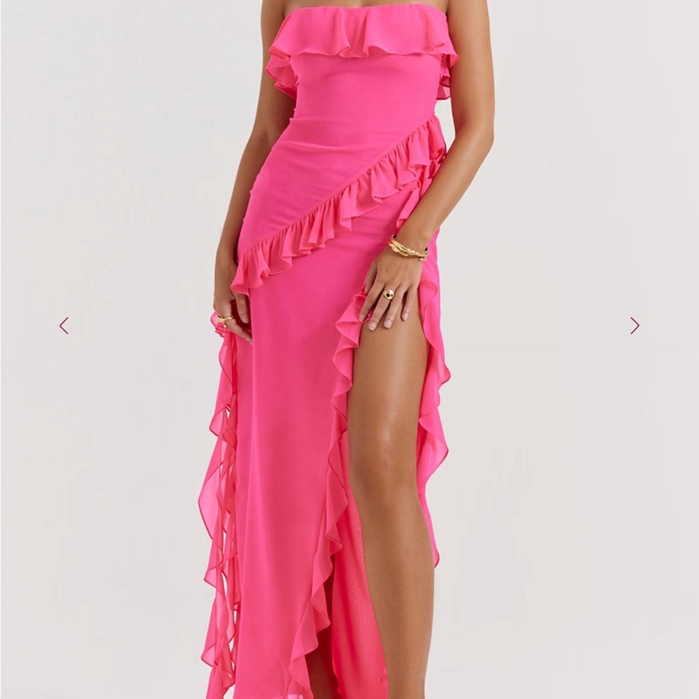 House of CB Pink Ruffle Dress